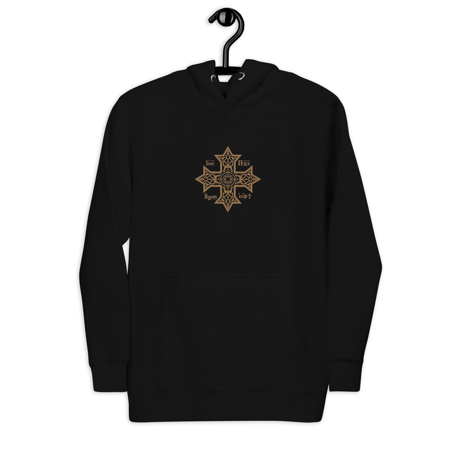 Premium Embroidered Coptic Cross - Unisex Hoodie