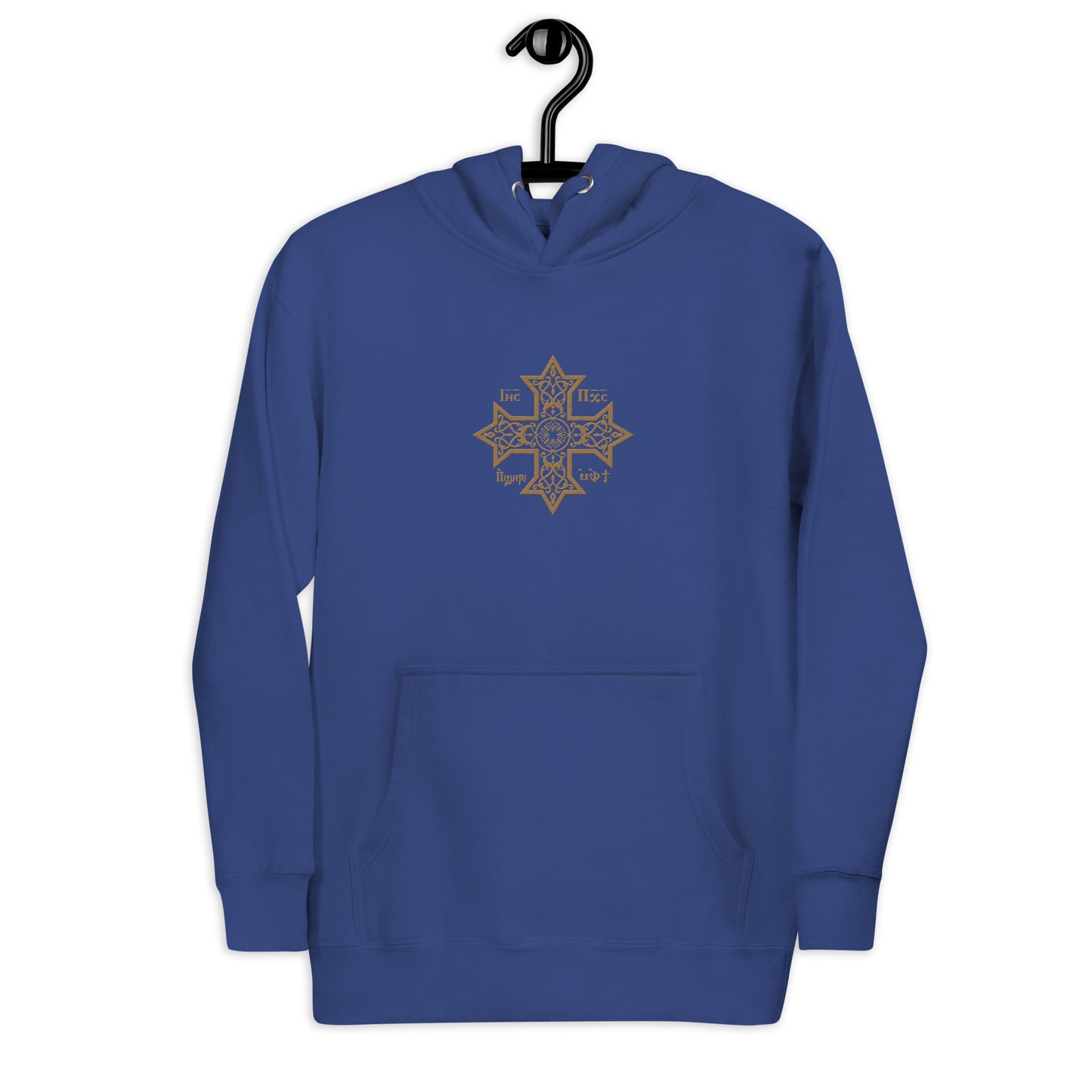 Premium Embroidered Coptic Cross - Unisex Hoodie