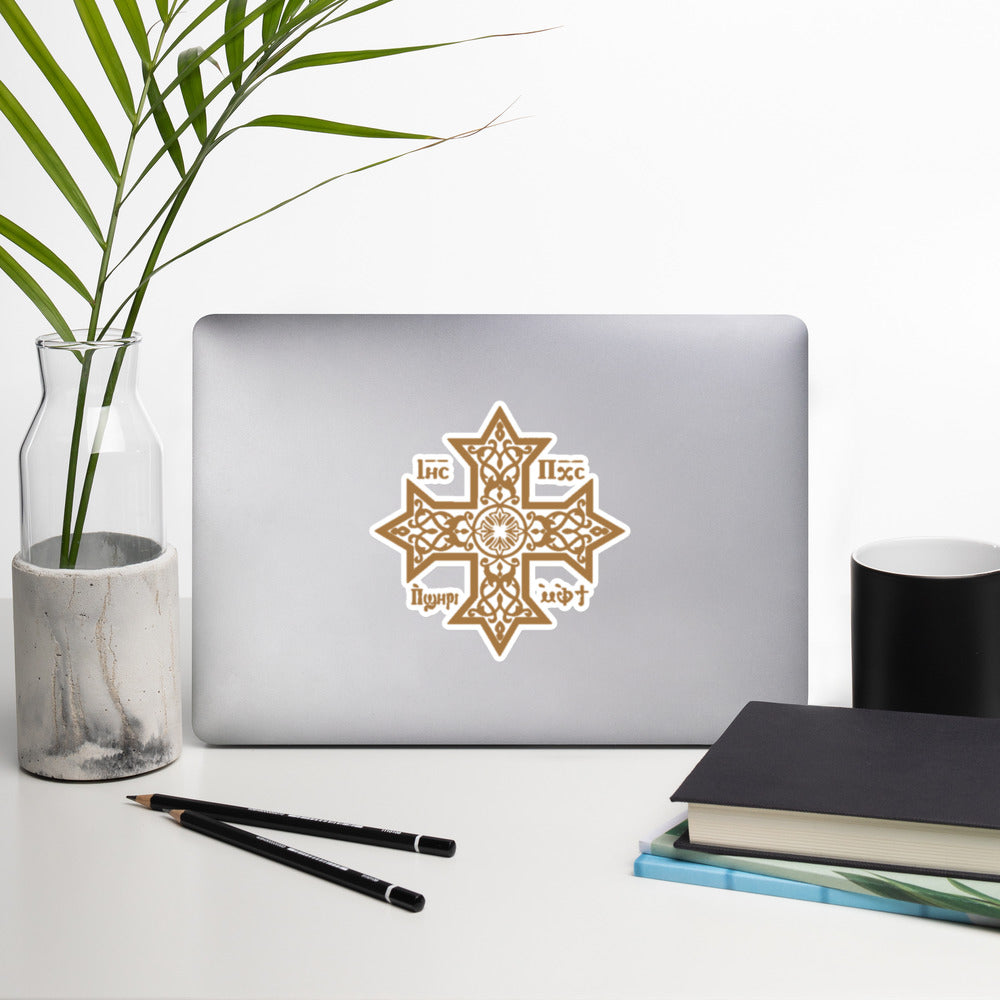 Bubble-free stickers - Coptic Cross 2