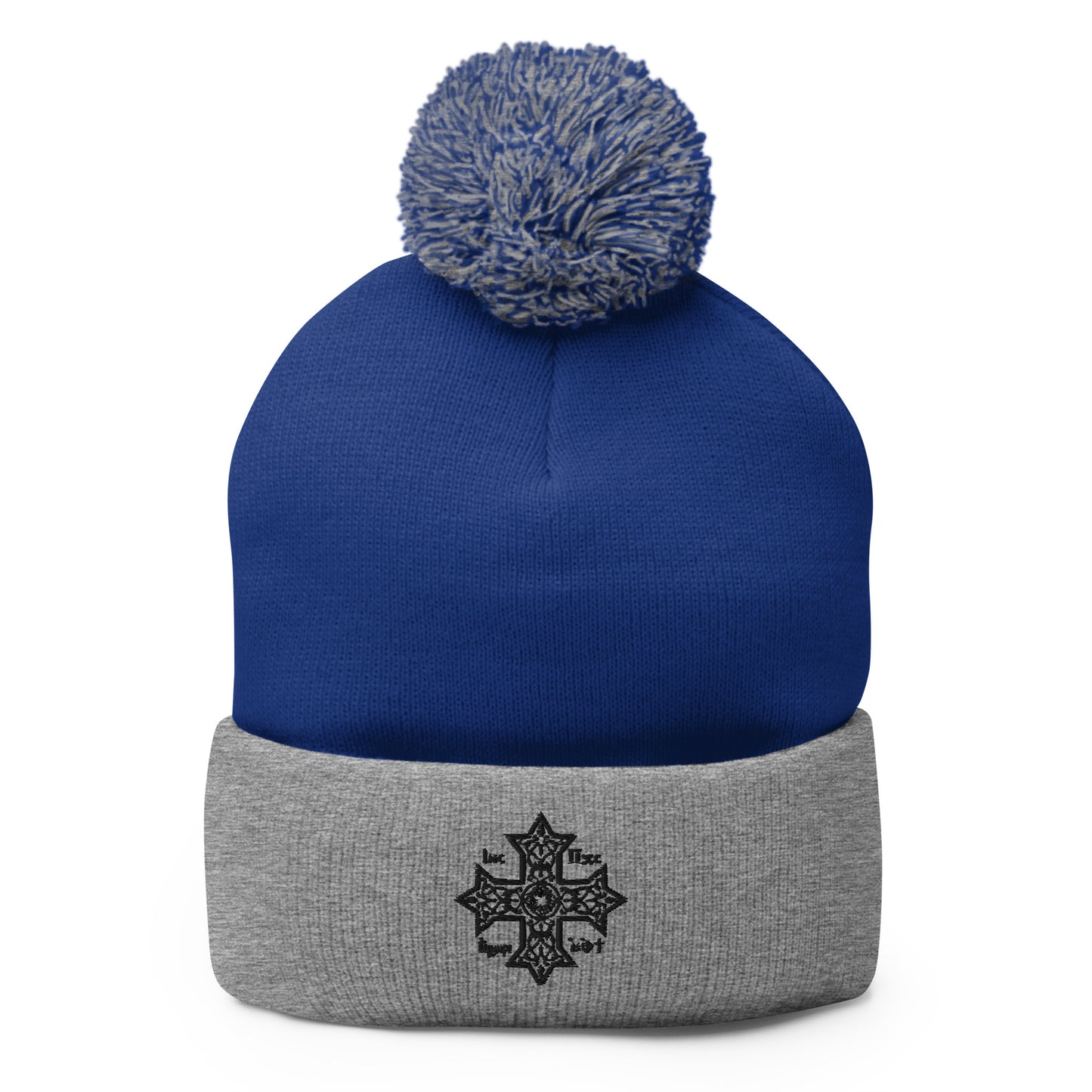 Pom-Pom Beanie - Coptic Cross