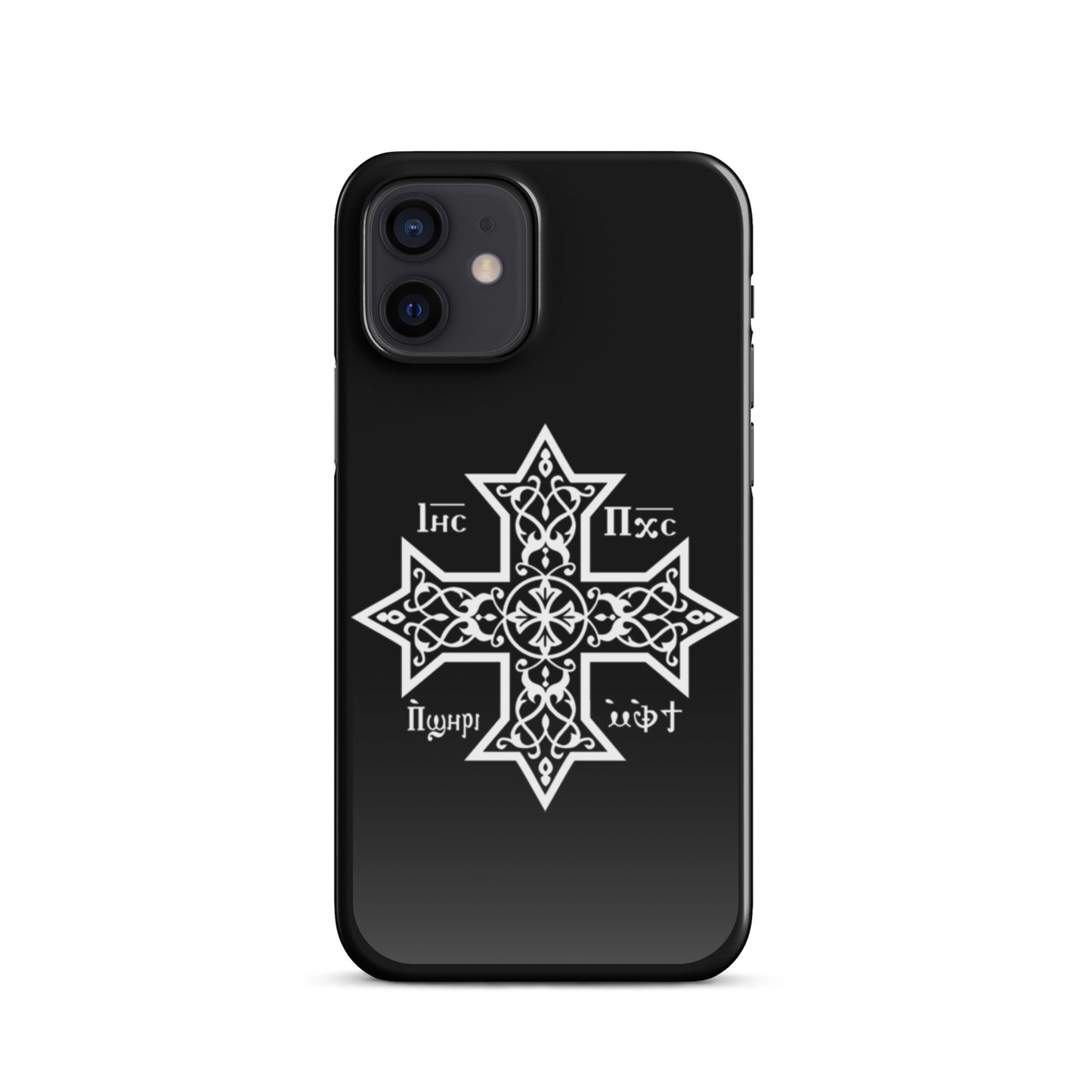 Snap case for iPhone® - Coptic Cross (Black)