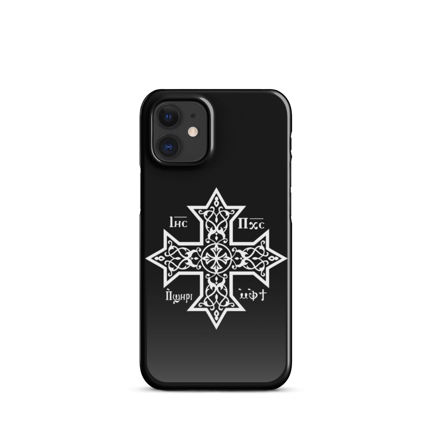 Snap case for iPhone® - Coptic Cross (Black)