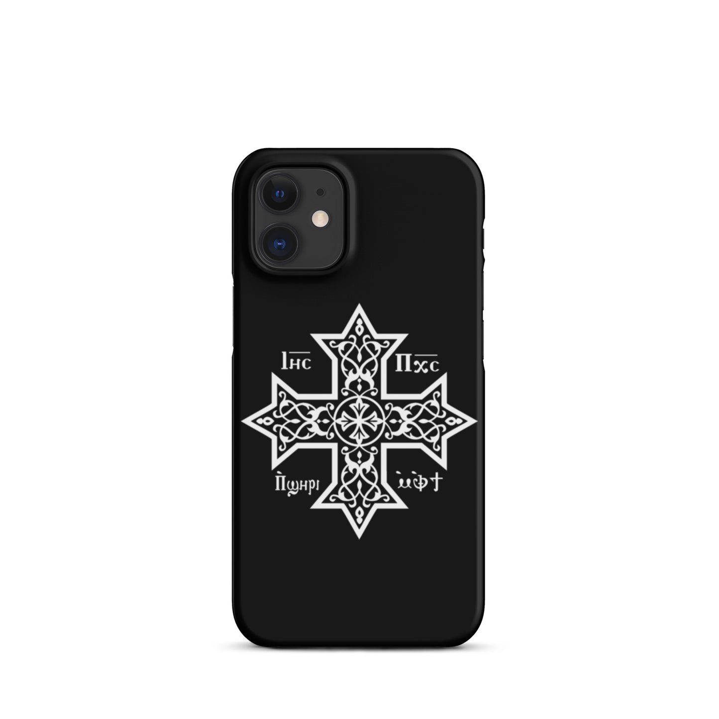 Snap case for iPhone® - Coptic Cross (Black)