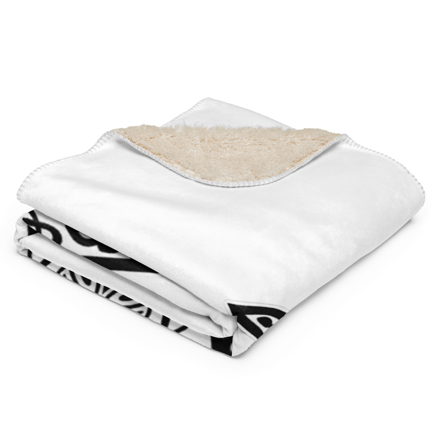 Sherpa blanket - Black Coptic Cross