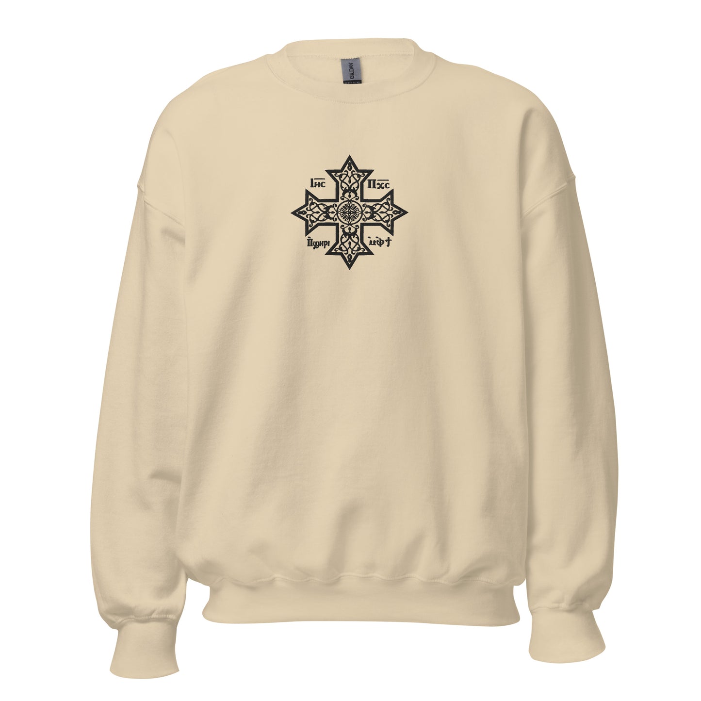 Embroidered Unisex Sweatshirt - Coptic Cross