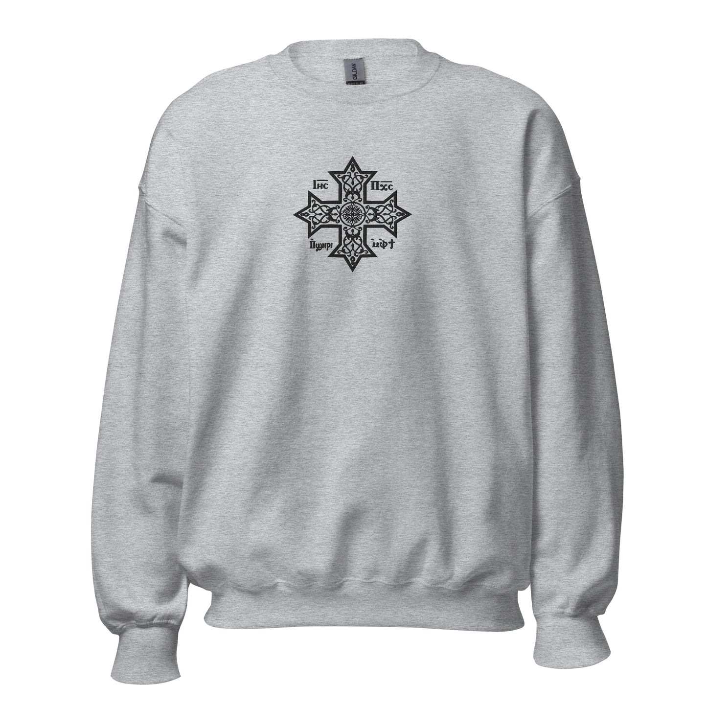 Embroidered Unisex Sweatshirt - Coptic Cross